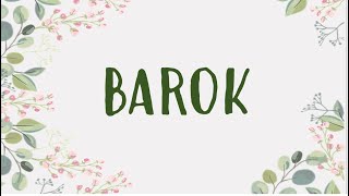 BAROK [upl. by Duthie642]