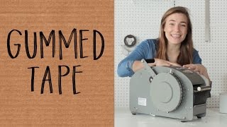 How to Use Gummed Paper Tape [upl. by Katey506]