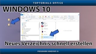 Schnell einen neuen Ordner erstellen Windows 10 [upl. by Sailesh]