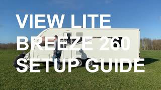 How to Setup an OLPRO View Lite Breeze 260 Caravan Awning [upl. by Neiht]