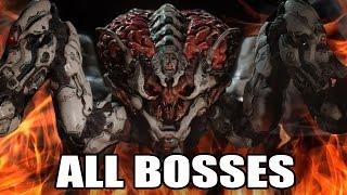 DOOM  All Bosses With Cutscenes HD [upl. by Zoller]