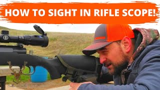 HOW to SIGHT in a RIFLE at 100 YARDS [upl. by Ikeda]