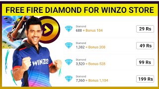 Free Fire Diamonds amp Redeem Code Winzo Se Kaise Le  How To Use Winzo For Free Fire Diamonds [upl. by Hilaire]