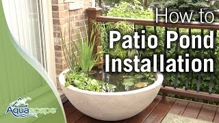 How To Create an Easy Container Water Feature with Aquascapes Patio Pond [upl. by Kay]