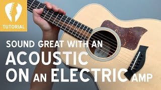 How to use an electric guitar amplifier with an acoustic guitar [upl. by Ahtram796]