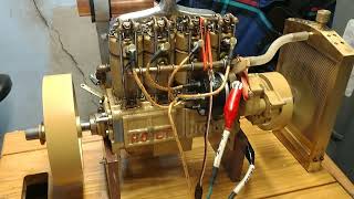 Holt model 4 cylinder gas engine running [upl. by Ireg536]