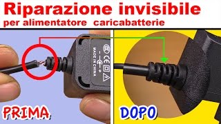 TECNICA INVISIBILE per riparare alimentatore caricabatterie iphone samsung  tartaglia channel [upl. by Nirtiac779]