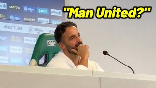 Ruben Amorim press conference about Man United move [upl. by Peugia]