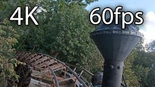 Thunderation front seat onride 4K POV 60fps Silver Dollar City [upl. by Aleuname]