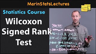 Wilcoxon Signed Rank Test  Statistics Tutorial 22  MarinStatsLectures [upl. by Eivi]