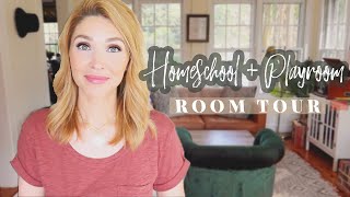 New House Room Tour \\ Homeschool  Playroom Organization [upl. by Keynes867]