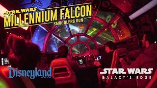 Disneyland Millennium Falcon Smugglers Run Star Wars Galaxys Edge Full Ride and Queue Low Light POV [upl. by Ambler800]