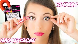 MAGNETISCHE WIMPERN ganz einfach anbringen I Ardell Magnetic Lashes anbringen [upl. by Cristin99]