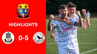 Caerleon 05 Cwmbrân Town  Gwent FA Senior cup  Quarter final highlights [upl. by Lalittah]