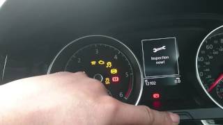 How to reset service on golf 7 [upl. by Neved]