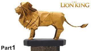 The Lion King Origami Satoshi Kamiya part 1 [upl. by Huskey]