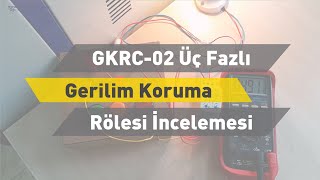 ENTES GKRC02 Üç Fazlı Gerilim Koruma Rölesi İncelemesi [upl. by Lledrev]