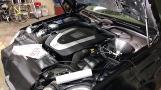 Mercedes E350 oil in the coolant fix w211 20022009 [upl. by Ojeillib]