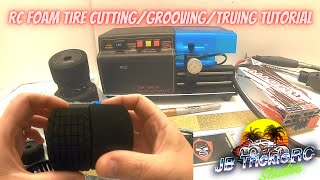 RC Tire Truing cutting grooving tutorial Part 1 [upl. by Adnylam]