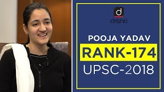 UPSC Topper Mock Interview  POOJA YADAV Rank174 CSE 2018 [upl. by Sungam]