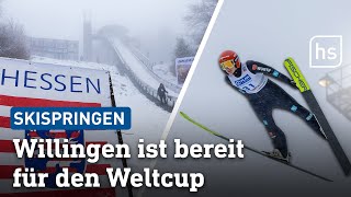 Willingen freut sich auf den Weltcup im Skispringen  hessenschau [upl. by Annibo274]