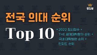 국내 의대순위 Top10 [upl. by Eliathan]