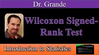 Introduction to the Wilcoxon SignedRank Test [upl. by Leunamme418]