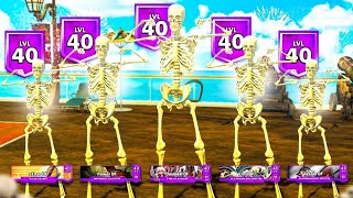 5 LEVEL 40 SKELETONS TAKEOVER THE PARK WE BROKE THE GAME [upl. by Cyndie984]