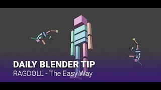 Daily Blender Secrets  Ragdoll the easy way [upl. by Clarhe140]