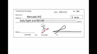 Como llenar un cheque correctamente [upl. by Amaryl135]