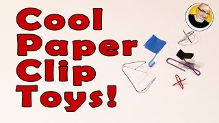 Cool Paper Clip Toys [upl. by Asiil702]