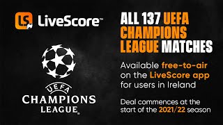 LiveScore UEFA Champions League LiveStreaming Announcement [upl. by Anirdna]