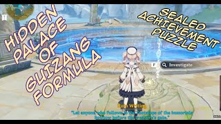 Ruin Writing  How To Find and Unlock Hidden Palace of Guizang Formula Achievement  Genshin Impact [upl. by Islek]