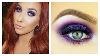 Electric Purple Smokey Eye Tutorial  Jaclyn Hill [upl. by Eivad750]