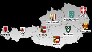 Lerne die Bundesländer Österreichs amp Hauptstädte CampC [upl. by Zippel]