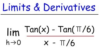 Limits and Derivatives [upl. by Nnyletak709]