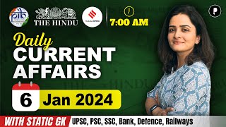 6 January Current Affairs 2024  Daily Current Affairs  Current Affairs Today [upl. by Bink]