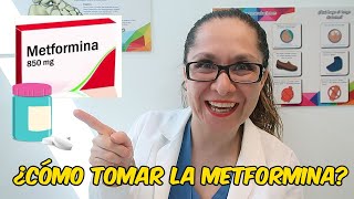 ¿CÓMO TOMAR LA METFORMINA PARA LA DIABETES 💊💊 ▶ Dra Melissa Tejeida [upl. by Esenahs]