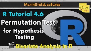 Permutation Hypothesis Test in R with Examples  R Tutorial 46  MarinStatsLectures [upl. by Inimak]