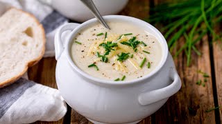 Super Easy Cauliflower Soup Recipe  Just 7 ingredients and 25 minutes [upl. by Ennaerb]