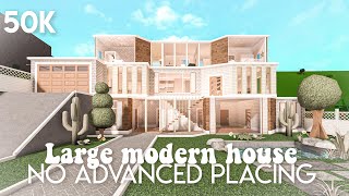 50k No advanced placing large modern house  Bloxburg build [upl. by Ahtera326]