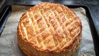 EASY GALETTE DES ROIS Recipe  Sweet Almond Filling  Epiphany Cake [upl. by Carlina]