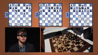 FULL VERSION Magnus Carlsen Blind amp Timed Chess Simul at the Sohn Conference in NYC [upl. by Fante540]