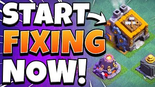 How to FIX a RUSHED Builder Hall Level 9 Village Clash of Clans [upl. by Darbie]