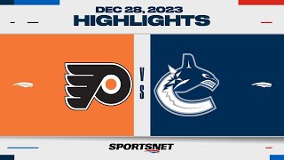 NHL Highlights  Flyers vs Canucks  December 28 2023 [upl. by Lareena434]