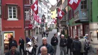 Zurich Switzerland Old Town walking tour [upl. by Notsuh]