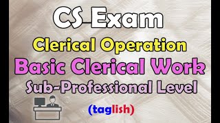 Basic Clerical Operation  Clerical Operation  CS Exam [upl. by Landre]