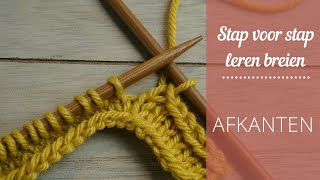 Je breiwerk afkanten [upl. by Zanze]