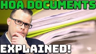 Mastering HOA Documents Expert Guidance [upl. by Nanerb]