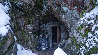 Trapped in a Blizzard Mysterious Cave Shelter Saves My Life [upl. by Smith]